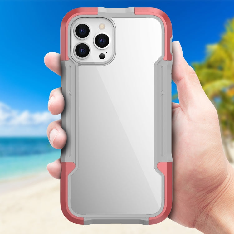 For iPhone 12 Pro Max iPAKY Thunder Series Aluminum alloy Shockproof Protective Case(Rose gold) - iPhone 12 Pro Max Cases by iPAKY | Online Shopping UK | buy2fix