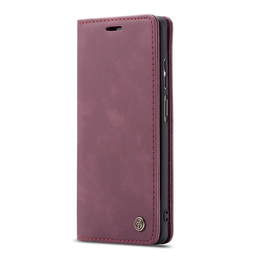 For Huawei P Smart 2021 CaseMe-013 Multifunctional Retro Frosted Horizontal Flip Leather Case with Card Slot & Holder & Wallet(Wine Red) - Huawei Cases by CaseMe | Online Shopping UK | buy2fix
