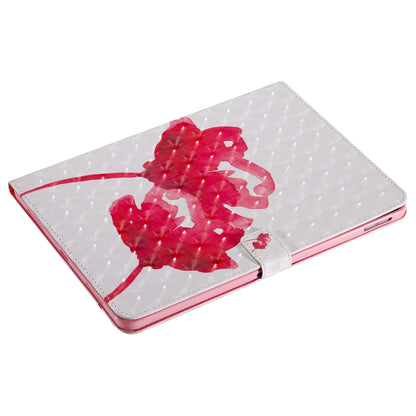 3D Painted Pattern Horizontal Flip Leather Case with Holder & Card Slots & Wallet & Sleep / Wake-up Function For iPad Air 2022 / 2020 10.9 /iPad Pro 11 2020 / 2018(Red Rose) - iPad Air (2022) / (2020) 10.9 Cases by buy2fix | Online Shopping UK | buy2fix