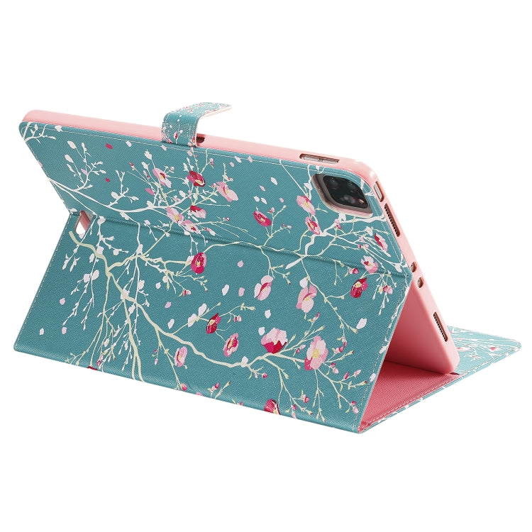 Painted Pattern Horizontal Flip Leather Case with Holder & Card Slots & Wallet & Sleep / Wake-up Function For iPad Air 2022 / 2020 10.9 /iPad Pro 11 2020 / 2018(Apricot Tree) - iPad Air (2022) / (2020) 10.9 Cases by buy2fix | Online Shopping UK | buy2fix