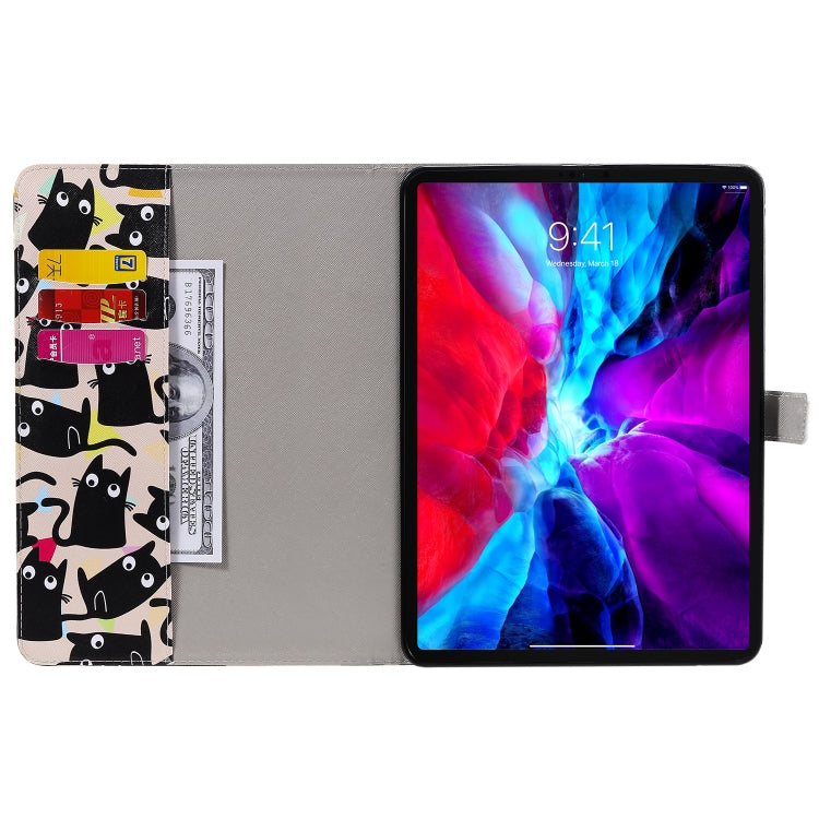 Painted Pattern Horizontal Flip Leather Case with Holder & Card Slots & Wallet & Sleep / Wake-up Function For iPad Air 2022 / 2020 10.9 /iPad Pro 11 2020 / 2018(Cats) - iPad Air (2022) / (2020) 10.9 Cases by buy2fix | Online Shopping UK | buy2fix