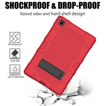 For Samsung Galaxy Tab A7 10.4 (2020) T500 / T505 Contrast Color Robot Shockproof Silicone + PC Protective Case with Holder(Red Black) - Other Galaxy Tab PC by buy2fix | Online Shopping UK | buy2fix