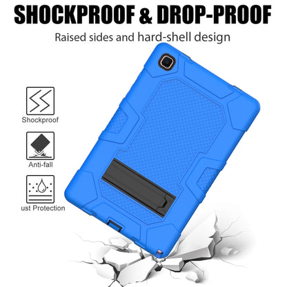 For Samsung Galaxy Tab A7 10.4 (2020) T500 / T505 Contrast Color Robot Shockproof Silicone + PC Protective Case with Holder(Dark Blue Black) - Other Galaxy Tab PC by buy2fix | Online Shopping UK | buy2fix