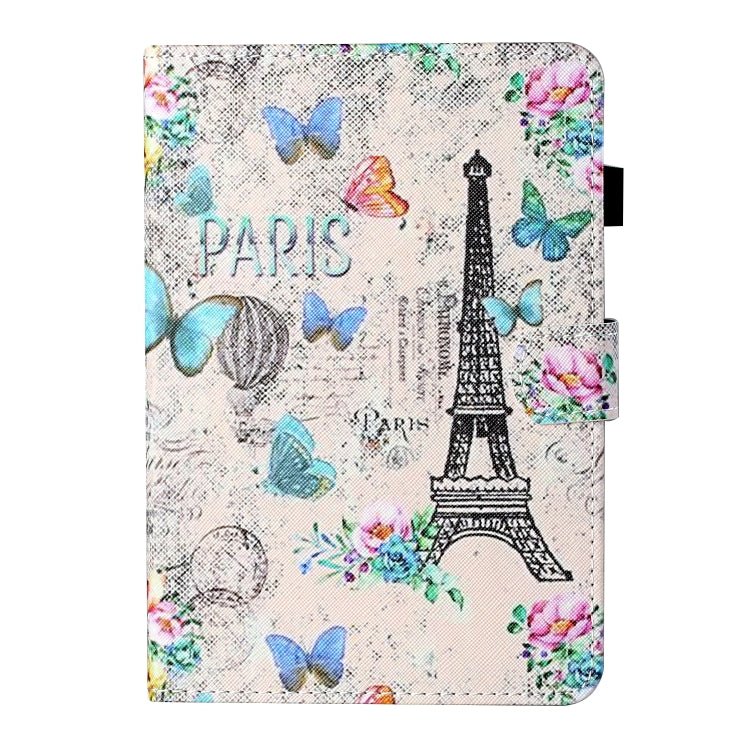 For iPad Pro 11 (2020) / (2018) Coloured Drawing Stitching Horizontal Flip Leather Tablet Case with Holder & Card Slot & Sleep / Wake-up Function(Tower and Butterflies) - iPad Pro 11 (2020) Cases by buy2fix | Online Shopping UK | buy2fix