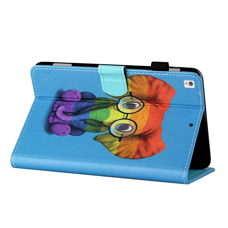 Coloured Drawing Stitching Horizontal Flip Leather Case with Holder & Card Slot & Sleep / Wake-up Function For iPad 10.2 2021 / 2020 / 2019 / Air (2019)(Colorful Elephant) - iPad 10.2 Cases by buy2fix | Online Shopping UK | buy2fix