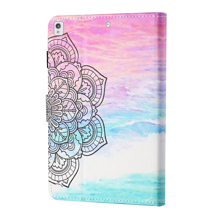 Coloured Drawing Stitching Horizontal Flip Leather Case with Holder & Card Slot & Sleep / Wake-up Function For iPad 10.2 2021 / 2020 / 2019 / Air (2019)(Colorful Mandala) - iPad 10.2 Cases by buy2fix | Online Shopping UK | buy2fix
