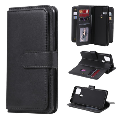 For Google Pixel 5 XL Multifunctional Magnetic Copper Buckle Horizontal Flip Leather Case with Bracket & 10 Card Slots & Wallet & Photo Frame(Black) - Google Cases by buy2fix | Online Shopping UK | buy2fix