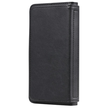 For Google Pixel 5 XL Multifunctional Magnetic Copper Buckle Horizontal Flip Leather Case with Bracket & 10 Card Slots & Wallet & Photo Frame(Black) - Google Cases by buy2fix | Online Shopping UK | buy2fix