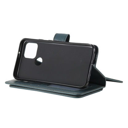 For Google Pixel 5 Multifunctional Magnetic Copper Buckle Horizontal Flip Leather Case with Bracket & 10 Card Slots & Wallet & Photo Frame(Dark Green) - Google Cases by buy2fix | Online Shopping UK | buy2fix