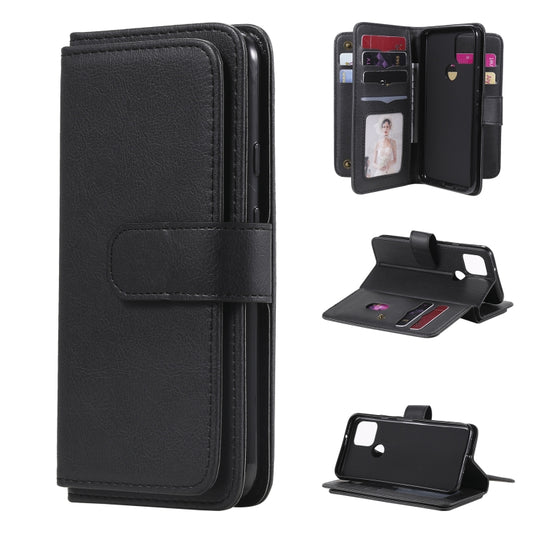 For Google Pixel 5 Multifunctional Magnetic Copper Buckle Horizontal Flip Leather Case with Bracket & 10 Card Slots & Wallet & Photo Frame(Black) - Google Cases by buy2fix | Online Shopping UK | buy2fix