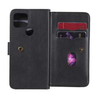 For Google Pixel 5 Multifunctional Magnetic Copper Buckle Horizontal Flip Leather Case with Bracket & 10 Card Slots & Wallet & Photo Frame(Black) - Google Cases by buy2fix | Online Shopping UK | buy2fix