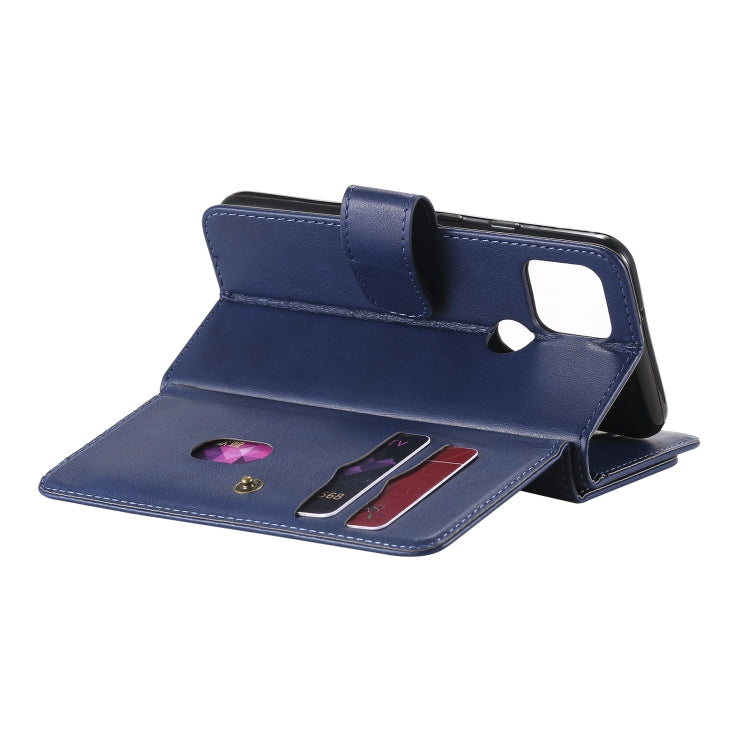 For Google Pixel 5 Multifunctional Magnetic Copper Buckle Horizontal Flip Leather Case with Bracket & 10 Card Slots & Wallet & Photo Frame(Dark Blue) - Google Cases by buy2fix | Online Shopping UK | buy2fix