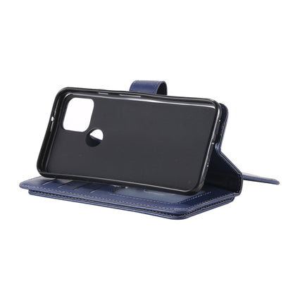 For Google Pixel 5 Multifunctional Magnetic Copper Buckle Horizontal Flip Leather Case with Bracket & 10 Card Slots & Wallet & Photo Frame(Dark Blue) - Google Cases by buy2fix | Online Shopping UK | buy2fix