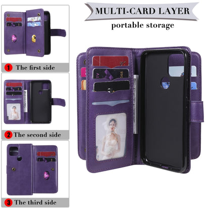 For Google Pixel 5 Multifunctional Magnetic Copper Buckle Horizontal Flip Leather Case with Bracket & 10 Card Slots & Wallet & Photo Frame(Rose Gold) - Google Cases by buy2fix | Online Shopping UK | buy2fix