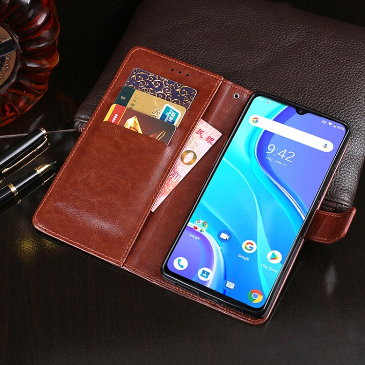For UMIDIGI A7S idewei Crazy Horse Texture Horizontal Flip Leather Case with Holder & Card Slots & Wallet(Sky Blue) - More Brand by idewei | Online Shopping UK | buy2fix