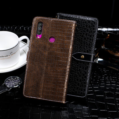 For Meizu M10 idewei Crocodile Texture Horizontal Flip Leather Case with Holder & Card Slots & Wallet(Dark Blue) - Meizu by idewei | Online Shopping UK | buy2fix