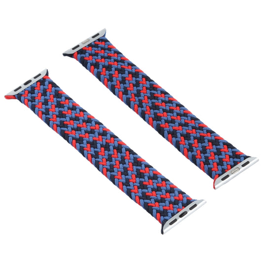 Mixed Color Nylon Braided Single Loop Watch Band For Apple Watch Ultra 49mm&Watch Ultra 2 49mm / Series 9&8&7 45mm / SE 3&SE 2&6&SE&5&4 44mm / 3&2&1 42mm, Size:L(Red Camouflage) by buy2fix