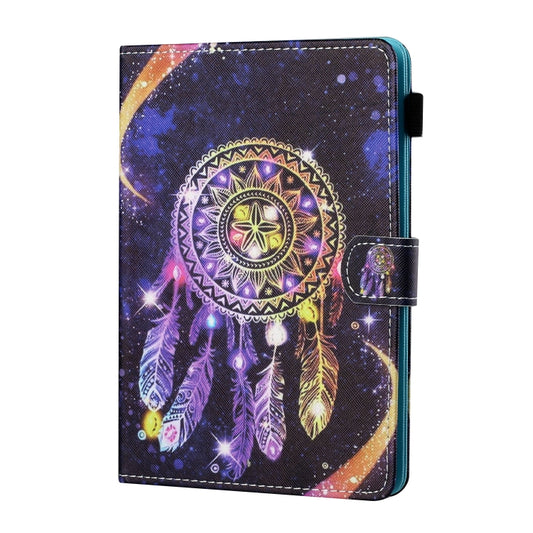 For 7 inch Tablet PC Universal Sewing Thread Horizontal Painted Flat Leather Case with Pen Cover & Anti Skid Strip & Card Slot & Holder(Starry Sky Wind Chimes) - 7 inch by buy2fix | Online Shopping UK | buy2fix