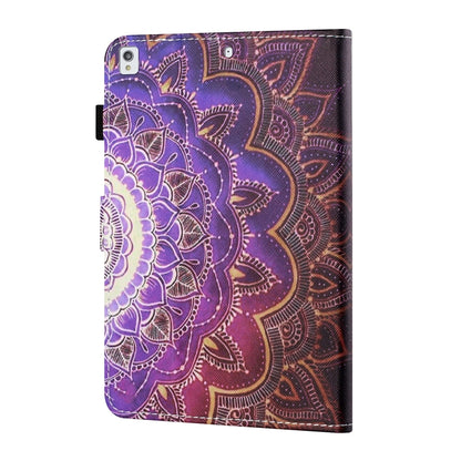 For iPad 10.2 / iPad Air 10.5 2019 Sewing Thread Horizontal Painted Flat Leather Case with Pen Cover & Anti Skid Strip & Card Slot & Holder & Sleep / Wake-up Function(Datura Flowers) - iPad 10.2 Cases by buy2fix | Online Shopping UK | buy2fix