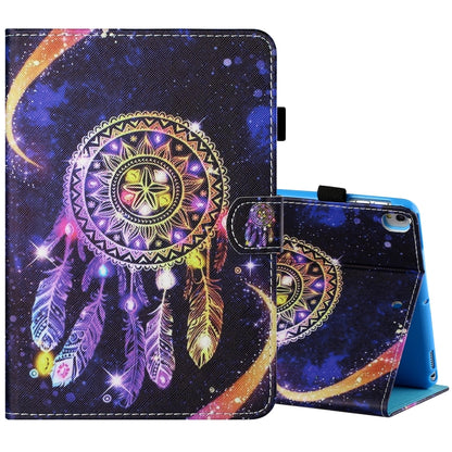 For iPad 10.2 / iPad Air 10.5 2019 Sewing Thread Horizontal Painted Flat Leather Case with Pen Cover & Anti Skid Strip & Card Slot & Holder & Sleep / Wake-up Function(Starry Sky Wind Chimes) - iPad 10.2 Cases by buy2fix | Online Shopping UK | buy2fix