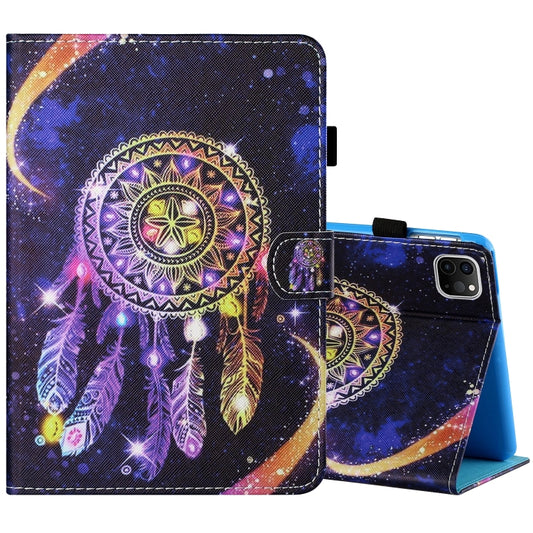 For iPad Pro 11 inch (2020) / (2018) Sewing Thread Horizontal Painted Flat Leather Tablet Case with Pen Cover & Anti Skid Strip & Card Slot & Holder & Sleep / Wake-up Function(Starry Sky Wind Chimes) - iPad Pro 11 (2020) Cases by buy2fix | Online Shopping UK | buy2fix