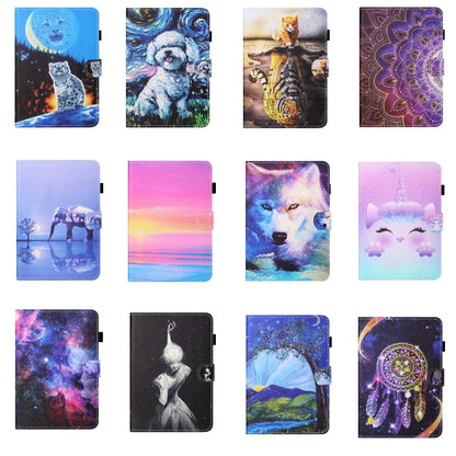 For iPad Pro 11 inch (2020) / (2018) Sewing Thread Horizontal Painted Flat Leather Tablet Case with Pen Cover & Anti Skid Strip & Card Slot & Holder & Sleep / Wake-up Function(Double Shadow Tiger) - iPad Pro 11 (2020) Cases by buy2fix | Online Shopping UK | buy2fix