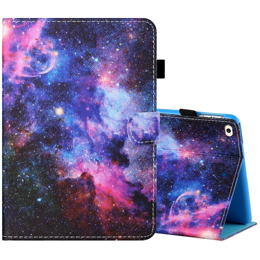 Sewing Thread Horizontal Painted Flat Leather Case with Pen Cover & Anti Skid Strip & Card Slot & Holder & Sleep / Wake-up Function For iPad Air(Starry Sky) - iPad Air (2019) Cases by buy2fix | Online Shopping UK | buy2fix