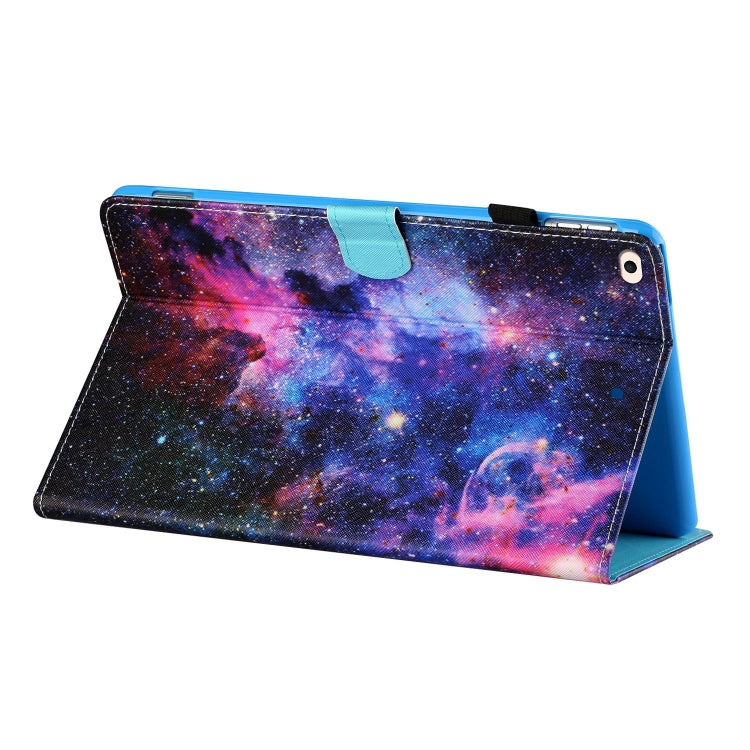 Sewing Thread Horizontal Painted Flat Leather Case with Pen Cover & Anti Skid Strip & Card Slot & Holder & Sleep / Wake-up Function For iPad Air(Starry Sky) - iPad Air (2019) Cases by buy2fix | Online Shopping UK | buy2fix