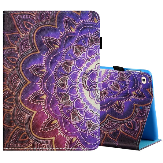 Sewing Thread Horizontal Painted Flat Leather Case with Pen Cover & Anti Skid Strip & Card Slot & Holder & Sleep / Wake-up Function For iPad Air 2(Datura Flowers) - More iPad Cases by buy2fix | Online Shopping UK | buy2fix