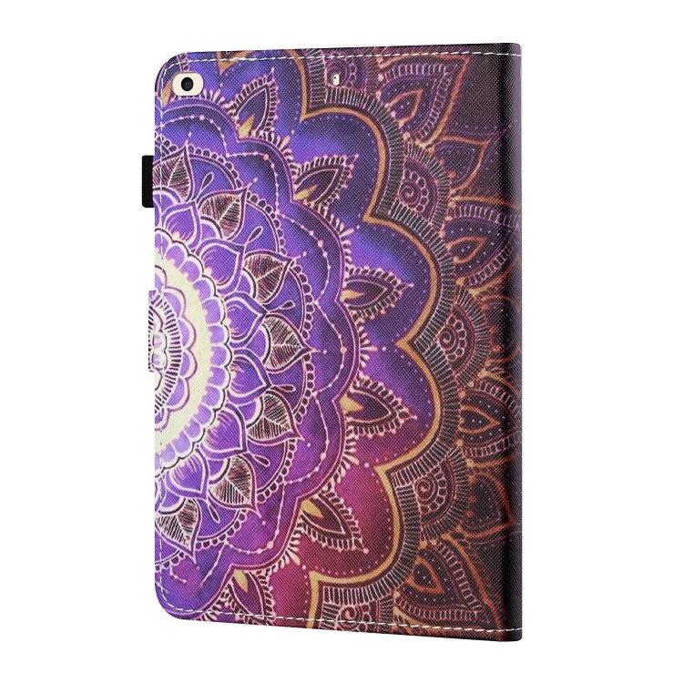 Sewing Thread Horizontal Painted Flat Leather Case with Pen Cover & Anti Skid Strip & Card Slot & Holder & Sleep / Wake-up Function For iPad Air 2(Datura Flowers) - More iPad Cases by buy2fix | Online Shopping UK | buy2fix