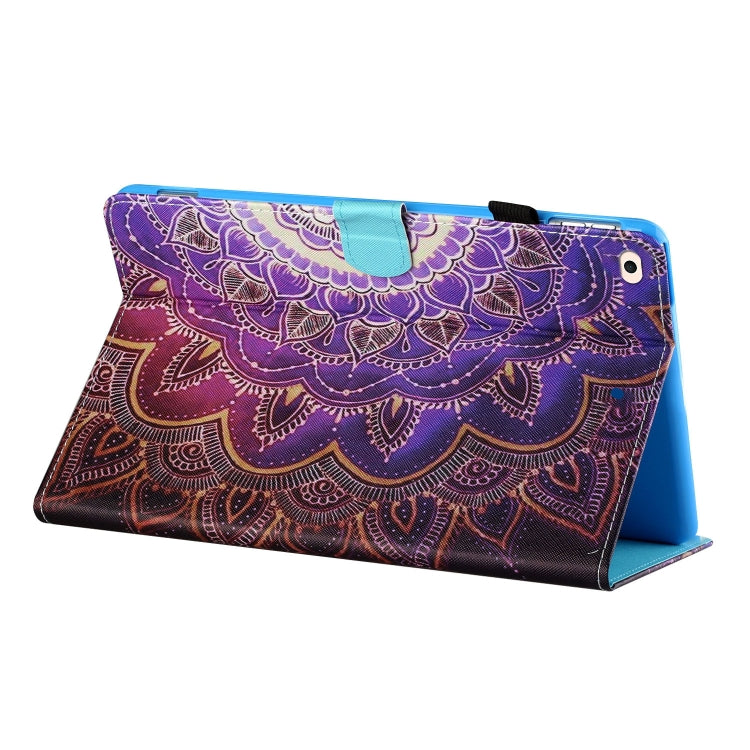Sewing Thread Horizontal Painted Flat Leather Case with Pen Cover & Anti Skid Strip & Card Slot & Holder & Sleep / Wake-up Function For iPad Air 2(Datura Flowers) - More iPad Cases by buy2fix | Online Shopping UK | buy2fix