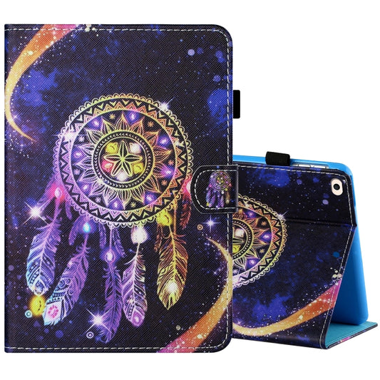Sewing Thread Horizontal Painted Flat Leather Case with Pen Cover & Anti Skid Strip & Card Slot & Holder & Sleep / Wake-up Function For iPad Air 2(Starry Sky Wind Chimes) - More iPad Cases by buy2fix | Online Shopping UK | buy2fix