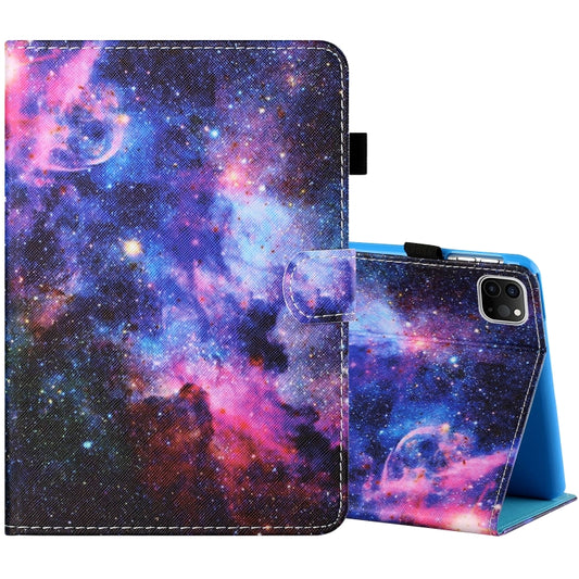Sewing Thread Horizontal Painted Flat Leather Case with Pen Cover & Anti Skid Strip & Card Slot & Holder & Sleep / Wake-up Function For iPad Air 2022 / 2020 10.9(Starry Sky) - iPad Air (2022) / (2020) 10.9 Cases by buy2fix | Online Shopping UK | buy2fix
