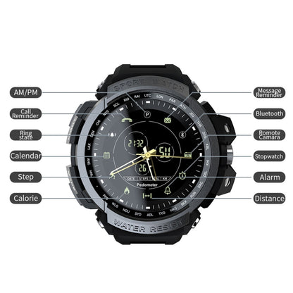 Lokmat MK28 1.4 inch FSTN Screen IP68 Waterproof Smart Watch, Support Information Reminder / Remote Camera / Sport Record(Blue) - Smart Watches by Lokmat | Online Shopping UK | buy2fix