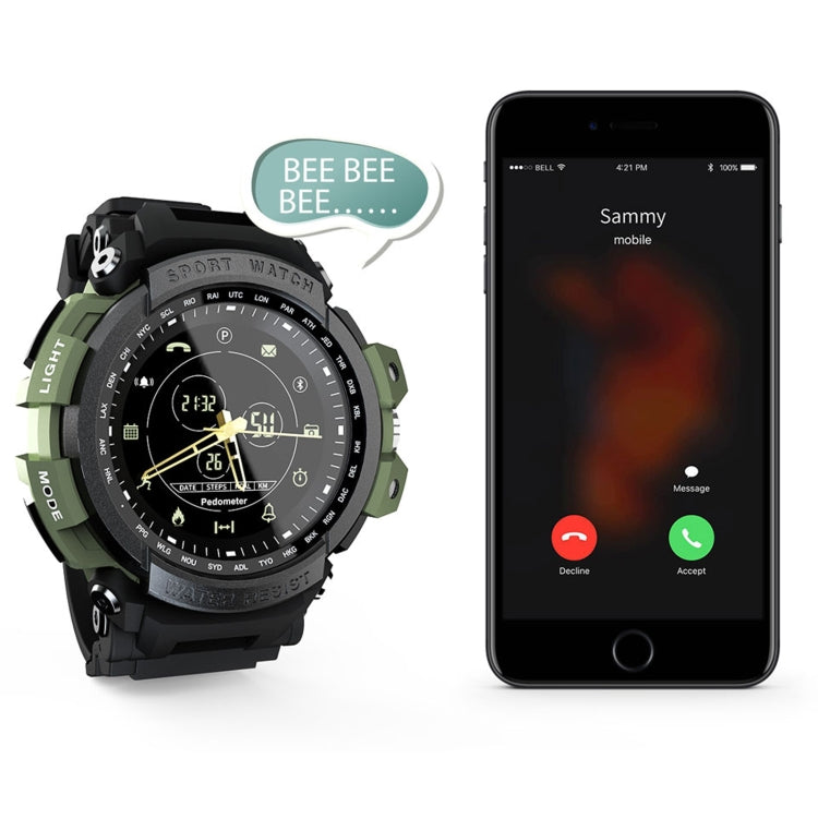 Lokmat MK28 1.4 inch FSTN Screen IP68 Waterproof Smart Watch, Support Information Reminder / Remote Camera / Sport Record(Blue) - Smart Watches by Lokmat | Online Shopping UK | buy2fix