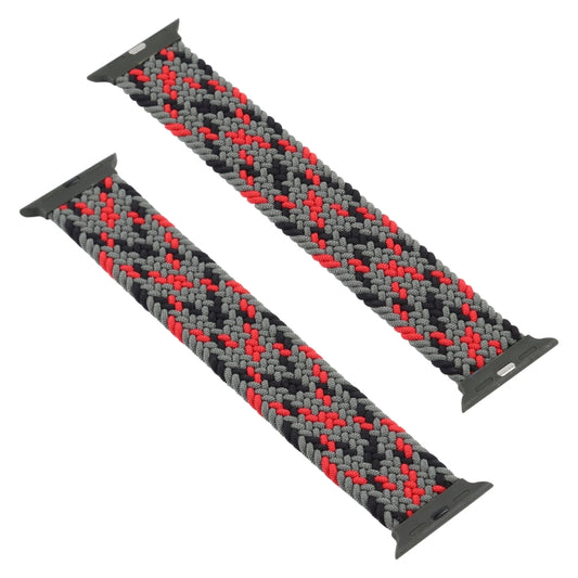 Plastic Buckle Mixed Color Nylon Braided Single Loop Watch Band For Apple Watch Ultra 49mm&Watch Ultra 2 49mm / Series 9&8&7 45mm / SE 3&SE 2&6&SE&5&4 44mm / 3&2&1 42mm, Size:XL(Camouflage Green) by buy2fix