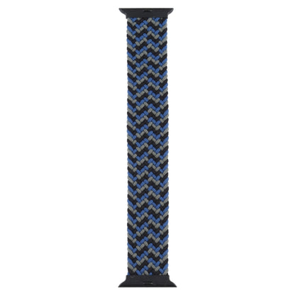 Plastic Buckle Mixed Color Nylon Braided Single Loop Watch Band For Apple Watch Ultra 49mm&Watch Ultra 2 49mm / Series 9&8&7 45mm / SE 3&SE 2&6&SE&5&4 44mm / 3&2&1 42mm, Size:XL(Camouflage Blue) by buy2fix