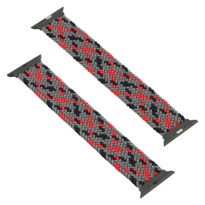 Plastic Buckle Mixed Color Nylon Braided Single Loop Watch Band For Apple Watch Ultra 49mm&Watch Ultra 2 49mm / Series 9&8&7 45mm / SE 3&SE 2&6&SE&5&4 44mm / 3&2&1 42mm, Size:XXL(Camouflage Green) by buy2fix