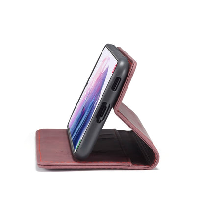 For Samsung Galaxy S21 5G CaseMe 013 Multifunctional Horizontal Flip Leather Case with Holder & Card Slot & Wallet(Wine Red) - Galaxy S21 5G Cases by CaseMe | Online Shopping UK | buy2fix