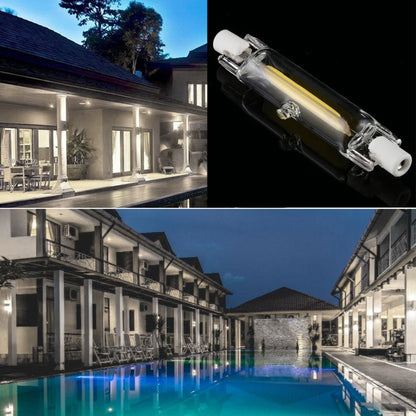 R7S 220V 5W 78mm COB LED Bulb Glass Tube Replacement Halogen Lamp Spot Light, 4000K Natural White Light by buy2fix