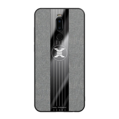For Meizu Note 8 XINLI Stitching Cloth Texture Shockproof TPU Protective Case(Grey) - Meizu by XINLI | Online Shopping UK | buy2fix