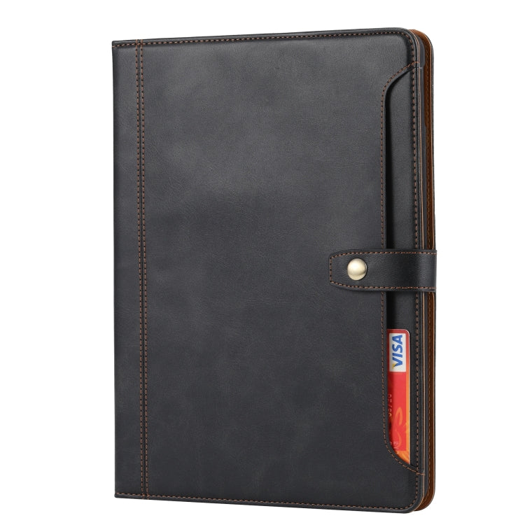 Calf Texture Double Fold Clasp Horizontal Flip Leather Case with Photo Frame & Holder & Card Slots & Wallet For iPad Pro 10.5(Black) - iPad Pro 10.5 inch Cases by buy2fix | Online Shopping UK | buy2fix