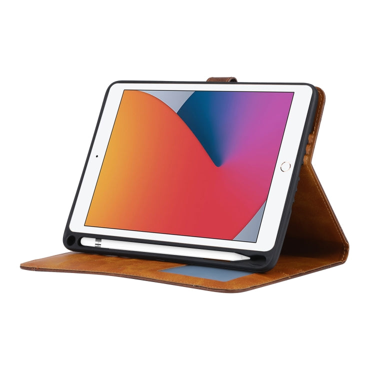 Calf Texture Double Fold Clasp Horizontal Flip Leather Case with Photo Frame & Holder & Card Slots & Wallet For iPad Pro 10.5(Rose Gold) - iPad Pro 10.5 inch Cases by buy2fix | Online Shopping UK | buy2fix