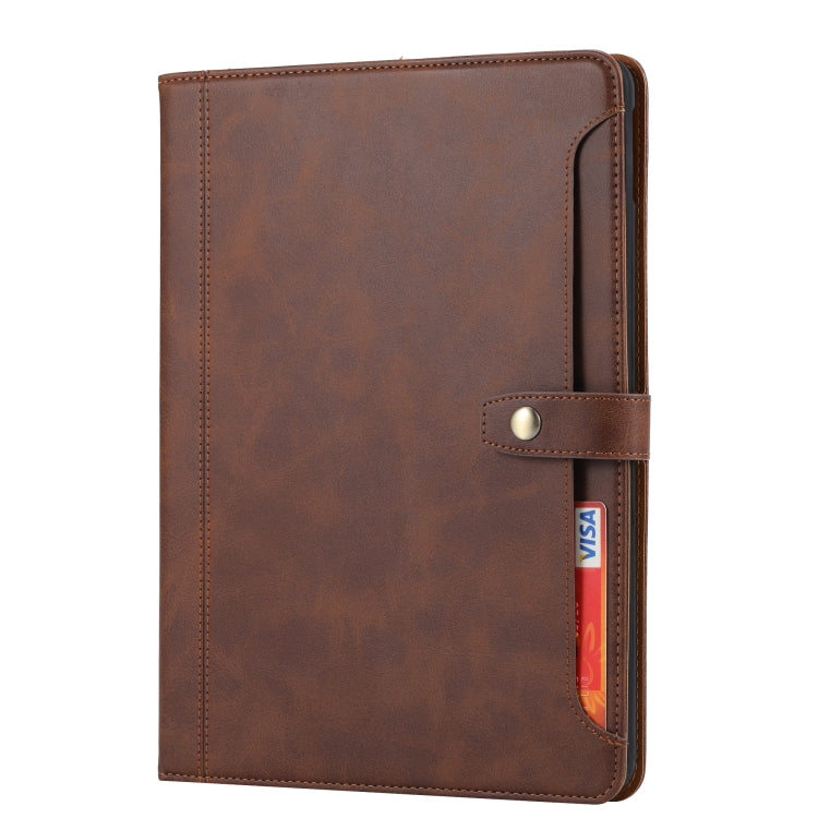 Calf Texture Double Fold Clasp Horizontal Flip Leather Case with Photo Frame & Holder & Card Slots & Wallet For iPad Pro 10.5(Coffee) - iPad Pro 10.5 inch Cases by buy2fix | Online Shopping UK | buy2fix