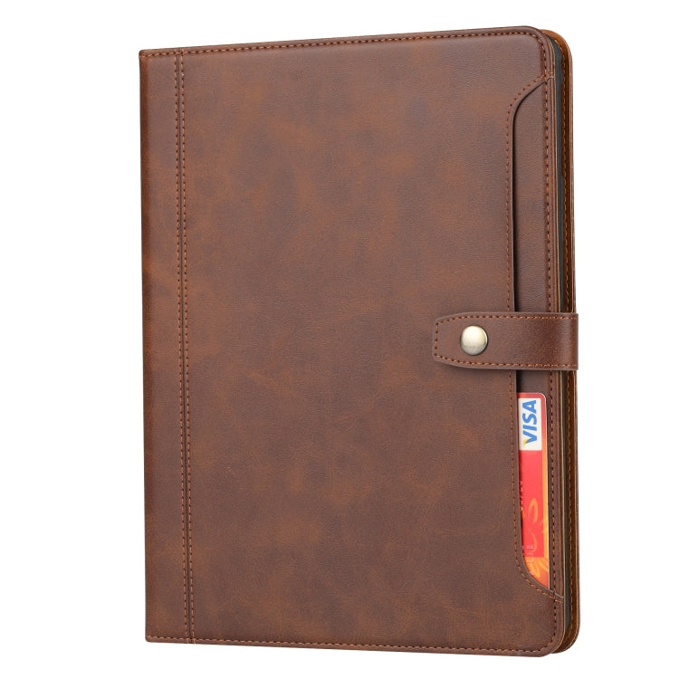 Calf Texture Double Fold Clasp Horizontal Flip Leather Case with Photo Frame & Holder & Card Slots & Wallet For iPad 9.7 (2018/2017) / Air 2(Coffee) - iPad 9.7 (2018) & (2017) Cases by buy2fix | Online Shopping UK | buy2fix