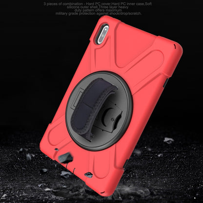 For Huawei MatePad Pro 10.8 Shockproof Colorful Silicone + PC Protective Case with Holder & Shoulder Strap & Hand Strap & Pen Slot(Red) - Huawei by buy2fix | Online Shopping UK | buy2fix