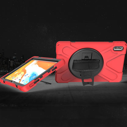 For Huawei MatePad Pro 10.8 Shockproof Colorful Silicone + PC Protective Case with Holder & Shoulder Strap & Hand Strap & Pen Slot(Red) - Huawei by buy2fix | Online Shopping UK | buy2fix