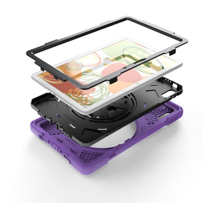 For Huawei MatePad Pro 10.8 Shockproof Colorful Silicone + PC Protective Case with Holder & Shoulder Strap & Hand Strap & Pen Slot(Purple) - Huawei by buy2fix | Online Shopping UK | buy2fix