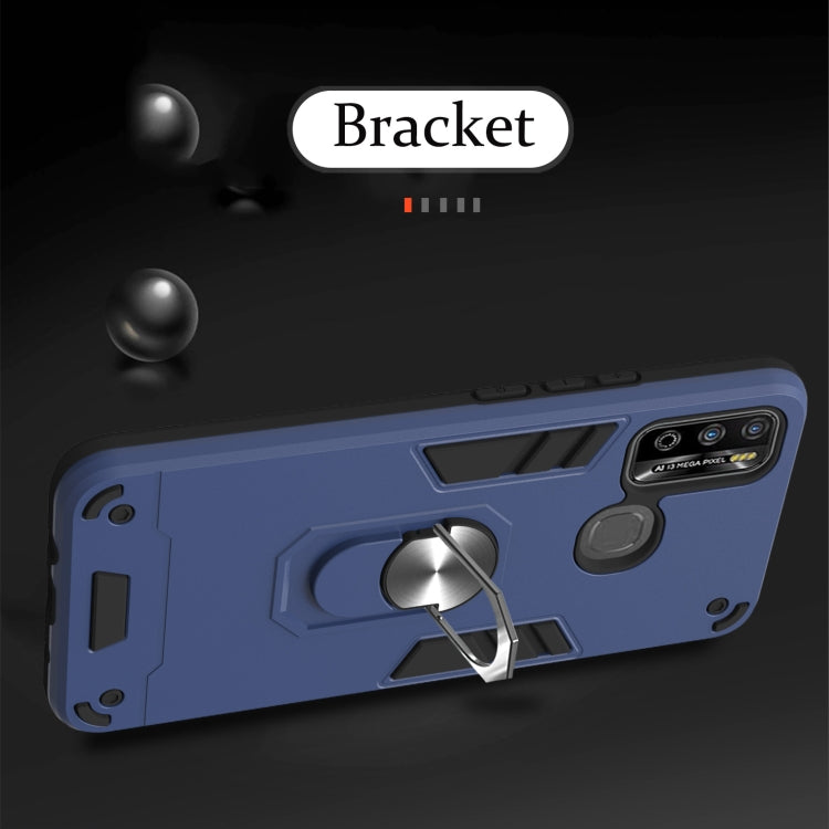 For Infinix X680 / Hot 9 Play Armour Series PC + TPU Protective Case with Ring Holder(Black) - Infinix Cases by idewei | Online Shopping UK | buy2fix