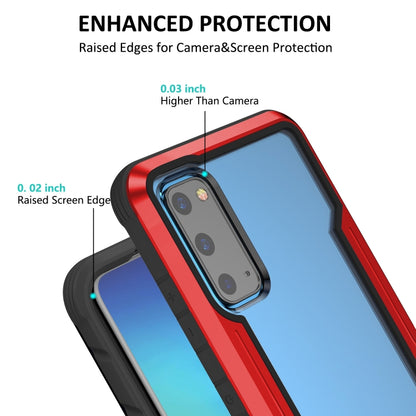 For Samsung Galaxy S20 iPAKY Thunder Series Aluminum Frame + TPU Bumper + Clear PC Shockproof Case(Black + Red) - Galaxy Phone Cases by iPAKY | Online Shopping UK | buy2fix